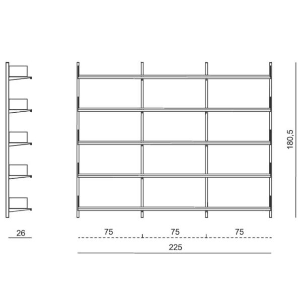 Continua large bookcase