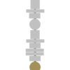Pallucco Totem 200 wall lamp white gold